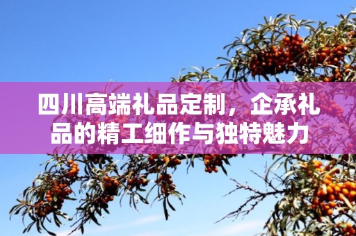 四川高端礼品定制，企承礼品的精工细作与独特魅力
